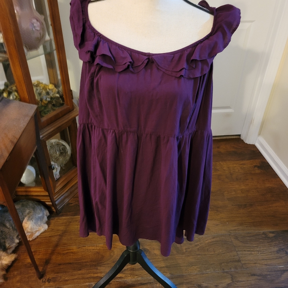 Torrid size 4 tank top. Purple used condition